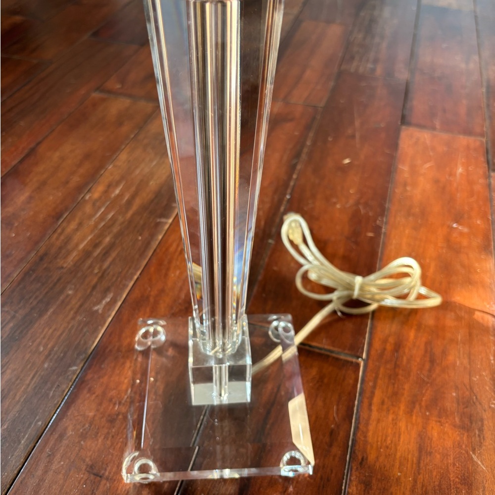 Clear Acrylic Table Lamp Base - Modern Home Dining Accent